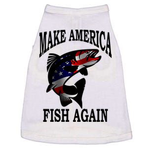 Make America Fish Again USA Fishing Gift Doggie Tank