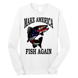 Make America Fish Again USA Fishing Gift Long Sleeve Shirt