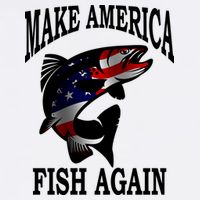 Make America Fish Again USA Fishing Gift Apron