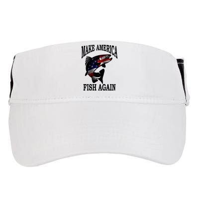 Make America Fish Again USA Fishing Gift Adult Drive Performance Visor