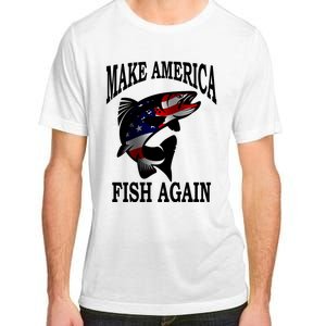 Make America Fish Again USA Fishing Gift Adult ChromaSoft Performance T-Shirt