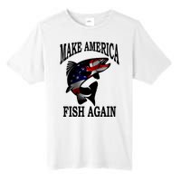 Make America Fish Again USA Fishing Gift Tall Fusion ChromaSoft Performance T-Shirt