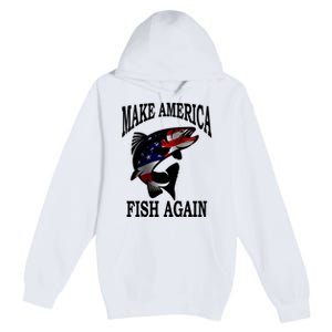 Make America Fish Again USA Fishing Gift Premium Pullover Hoodie