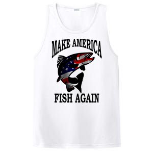 Make America Fish Again USA Fishing Gift PosiCharge Competitor Tank