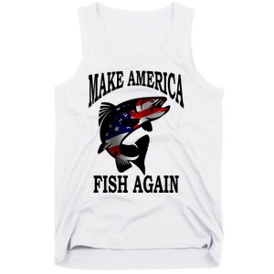 Make America Fish Again USA Fishing Gift Tank Top