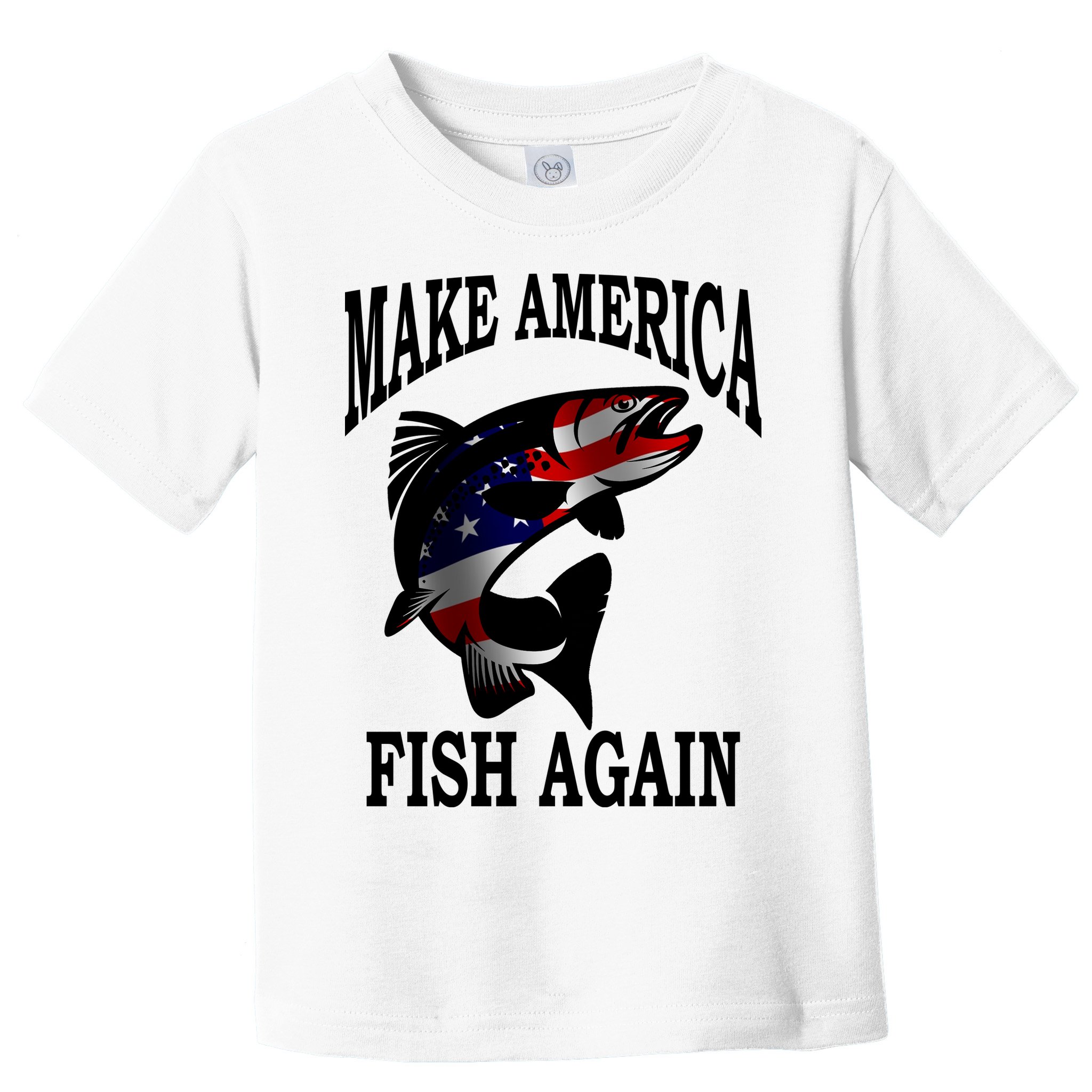 Make America Fish Again USA Fishing Gift Toddler T-Shirt