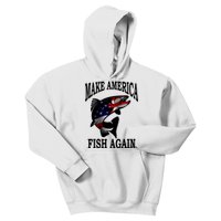 Make America Fish Again USA Fishing Gift Kids Hoodie