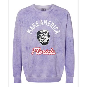 Make America Florida – Funny Political Satire Trump 2024 Colorblast Crewneck Sweatshirt