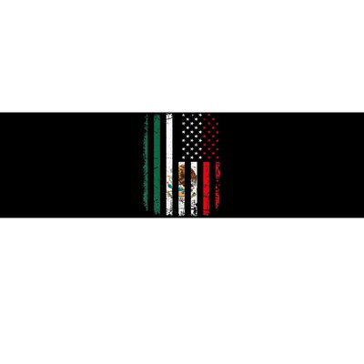 Mexican American Flag Mexican Roots Mexico America Bumper Sticker