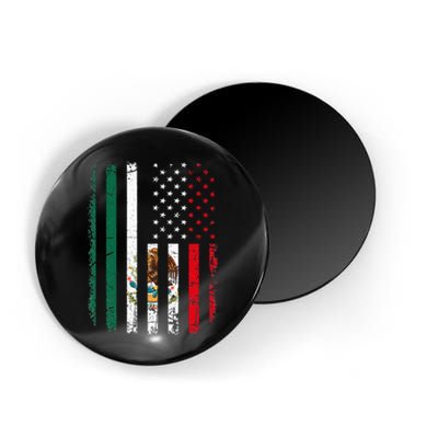 Mexican American Flag Mexican Roots Mexico America Magnet