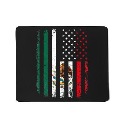 Mexican American Flag Mexican Roots Mexico America Mousepad