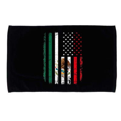 Mexican American Flag Mexican Roots Mexico America Microfiber Hand Towel