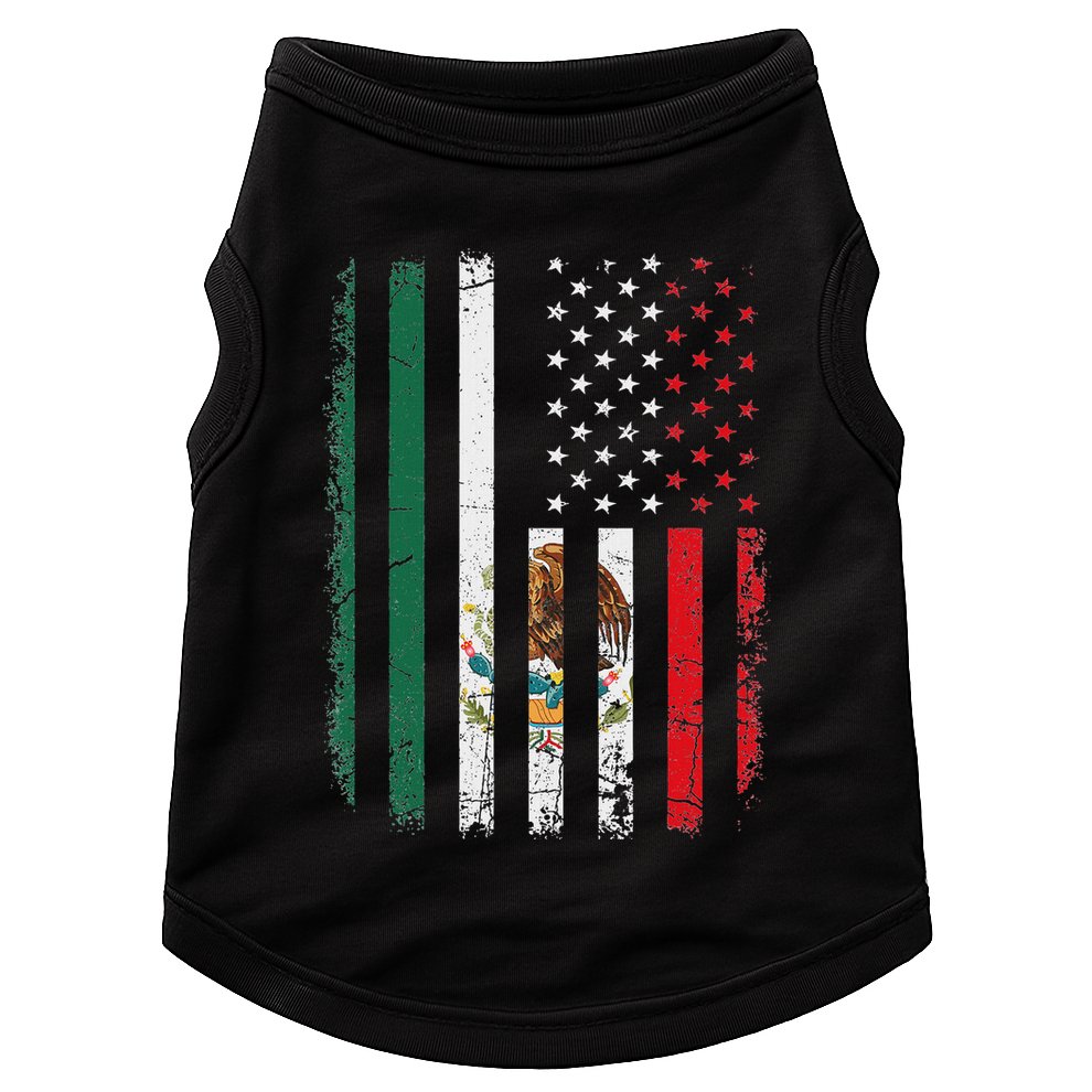 Mexican American Flag Mexican Roots Mexico America Doggie Tank