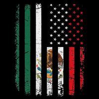 Mexican American Flag Mexican Roots Mexico America Cooling Performance Crew T-Shirt