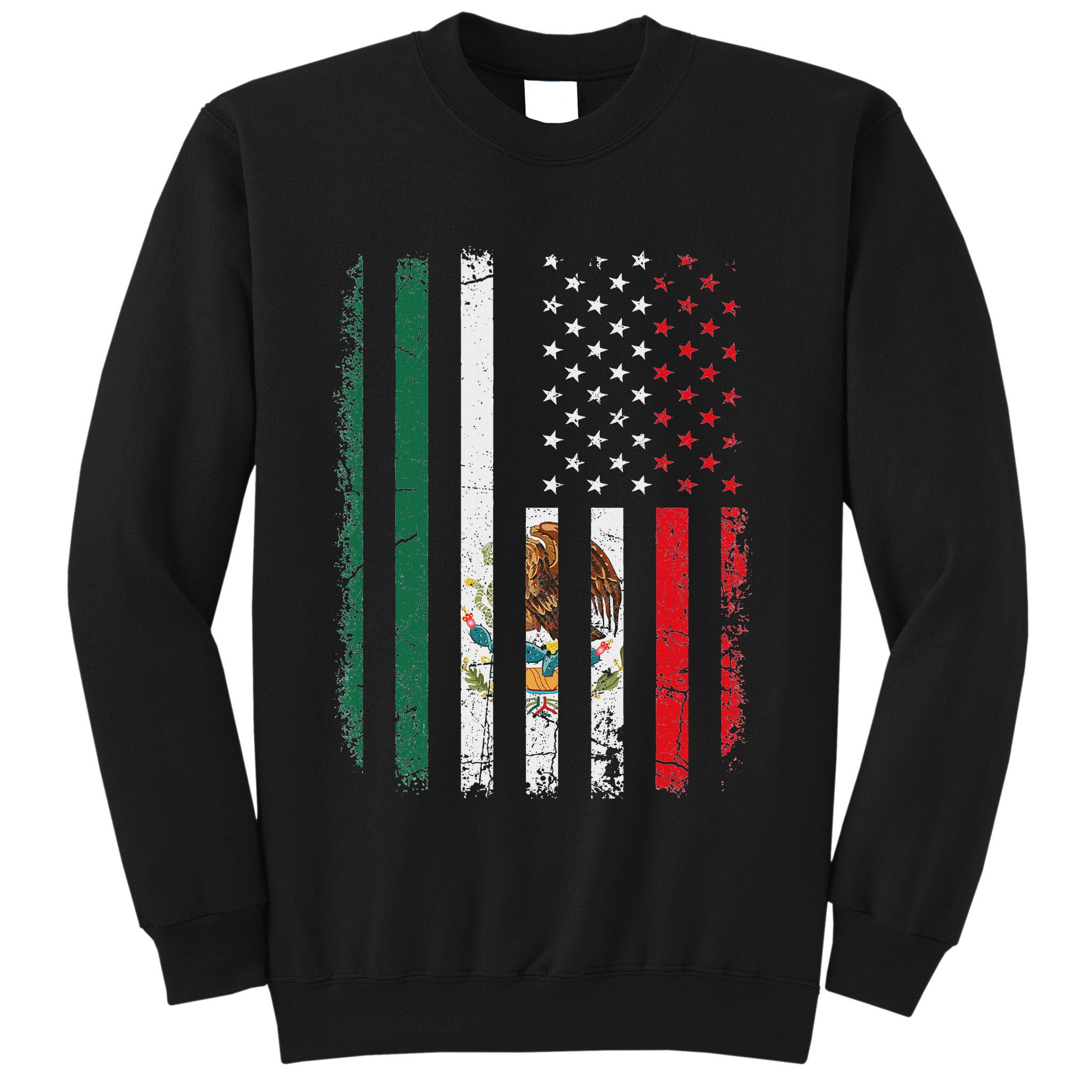 Mexican American Flag Mexican Roots Mexico America Sweatshirt