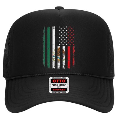 Mexican American Flag Mexican Roots Mexico America Trucker Hat