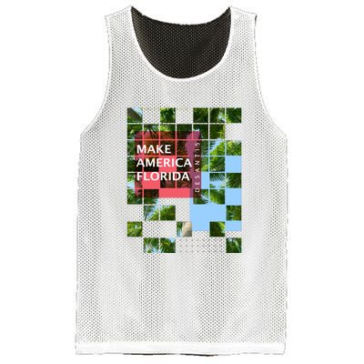 Make America Florida Ron Desantis 2024 Election Mesh Reversible Basketball Jersey Tank