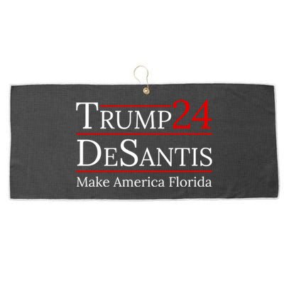 Make America Florida Trump Desantis 2024 Election Gift Large Microfiber Waffle Golf Towel