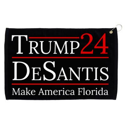 Make America Florida Trump Desantis 2024 Election Gift Grommeted Golf Towel