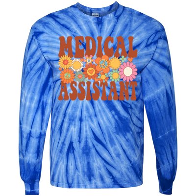 Medical Assistant Future Nurse Nurse Life Groovy Doctor Gift Tie-Dye Long Sleeve Shirt