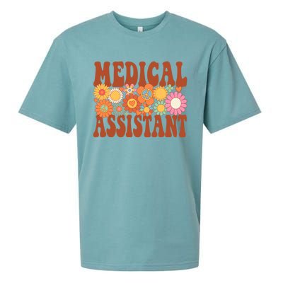 Medical Assistant Future Nurse Nurse Life Groovy Doctor Gift Sueded Cloud Jersey T-Shirt