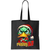 Merry Af Funny Sarcastic Grumpy Duck Christmas Bag