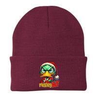 Merry Af Funny Sarcastic Grumpy Duck Christmas Beanie