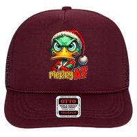 Merry Af Funny Sarcastic Grumpy Duck Christmas Hat