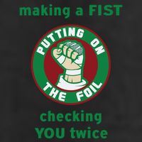 Making A Fist Putting On The Foil Checking You Twice 25L Jumbo Tote