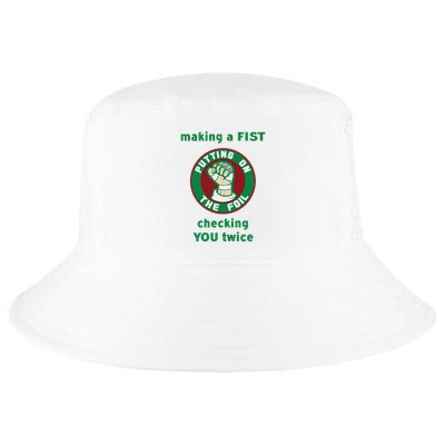 Making A Fist Putting On The Foil Checking You Twice Cool Comfort Performance Bucket Hat