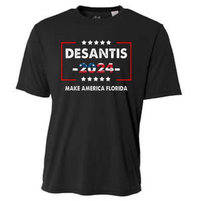 Make America Florida DeSantis 2024 Election Cooling Performance Crew T-Shirt