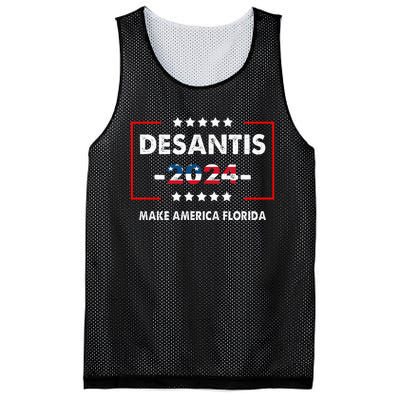 Make America Florida DeSantis 2024 Election Mesh Reversible Basketball Jersey Tank