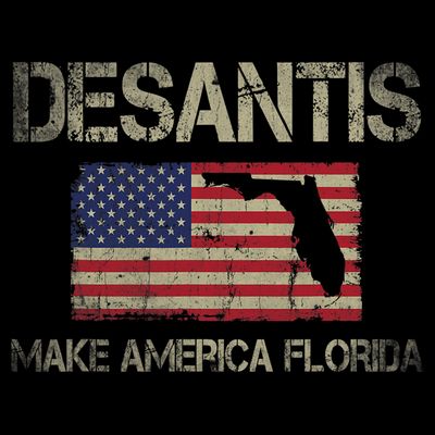 Make America Florida, DeSantis 2024 Election Vintage US Flag T-Shirt
