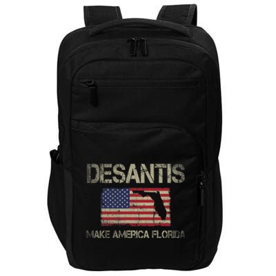 Make America Florida, DeSantis 2024 Election Vintage US Flag Impact Tech Backpack