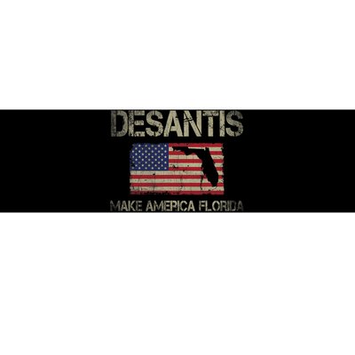 Make America Florida, DeSantis 2024 Election Vintage US Flag Bumper Sticker