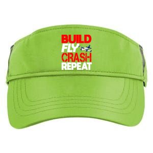 Model Airplane Funny Hobby Christmas Gift Build Crash Repeat Gift Adult Drive Performance Visor