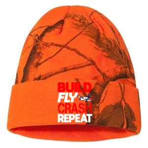 Model Airplane Funny Hobby Christmas Gift Build Crash Repeat Gift Kati Licensed 12" Camo Beanie