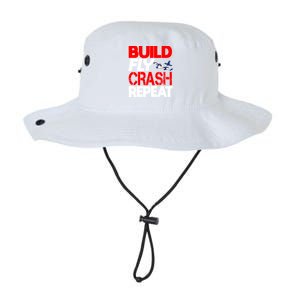 Model Airplane Funny Hobby Christmas Gift Build Crash Repeat Gift Legacy Cool Fit Booney Bucket Hat