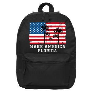 Make America Florida Desantis 2024 Trump Desantis Election 16 in Basic Backpack