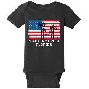 Make America Florida DeSantis 2024 Trump DeSantis Election Baby Bodysuit