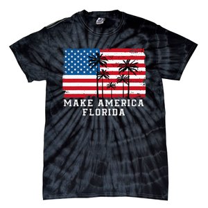 Make America Florida DeSantis 2024 Trump DeSantis Election Tie-Dye T-Shirt