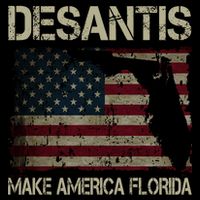 Make America Florida DeSantis 2024 Election Vintage Us Flag Bag