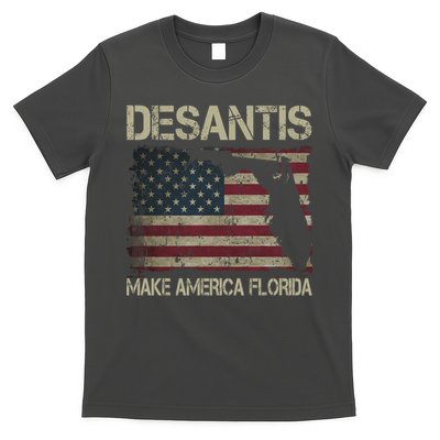 Make America Florida DeSantis 2024 Election Vintage Us Flag T-Shirt