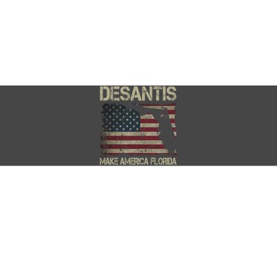 Make America Florida DeSantis 2024 Election Vintage Us Flag Bumper Sticker