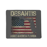 Make America Florida DeSantis 2024 Election Vintage Us Flag Mousepad