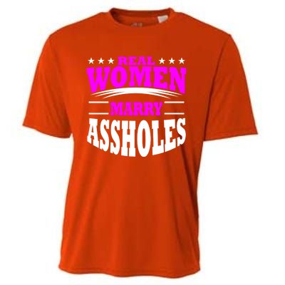 Marry Assholes Funny Gag Gift For Wife From Husband Cooling Performance Crew T-Shirt