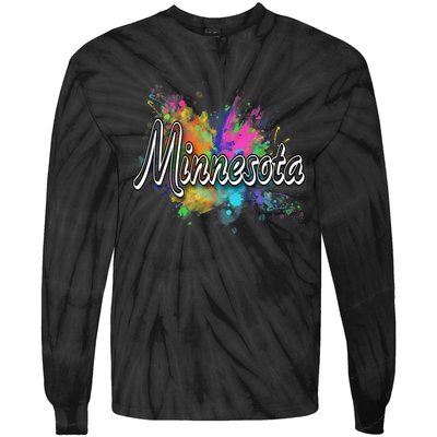 Minnesota Apparel For Men Women Tie-Dye Long Sleeve Shirt