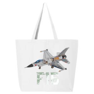 Military Aircraft F16 Falcon Pilot Gifts 25L Jumbo Tote