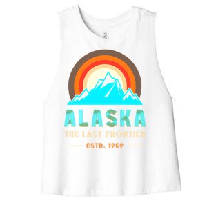 Matching Alaska Family Friends Group Family Trip Women's Racerback Cropped Tank