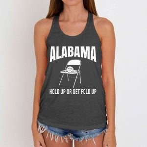 Montgomery Alabama Fiver Boat Brawl Folding Chair Women's Knotted Racerback Tank